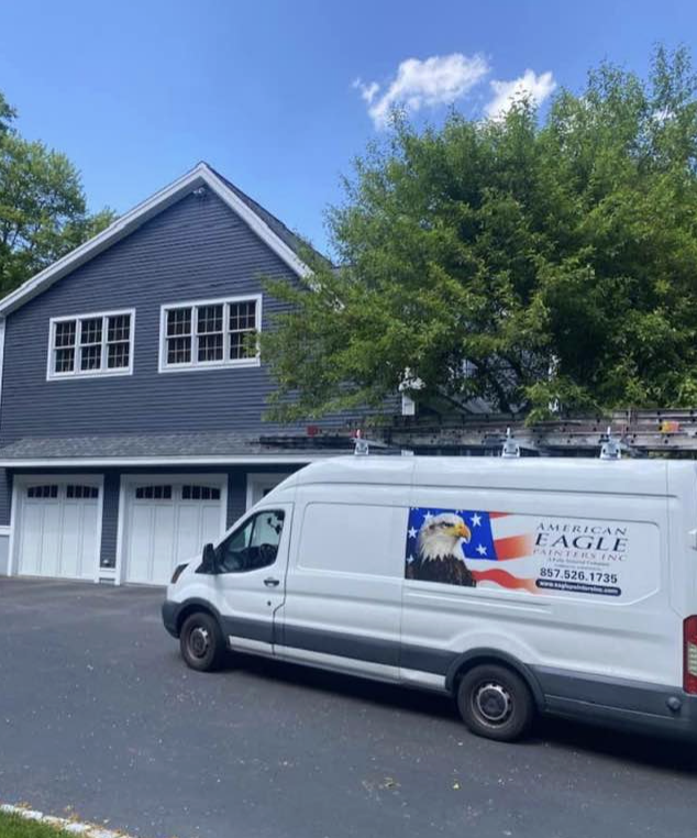 american eagle painters van